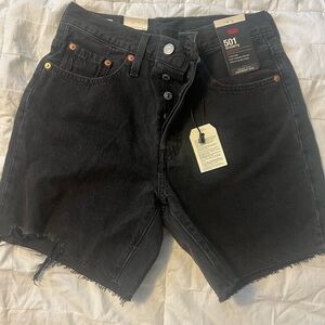 Levi's Women's Black Denim Shorts